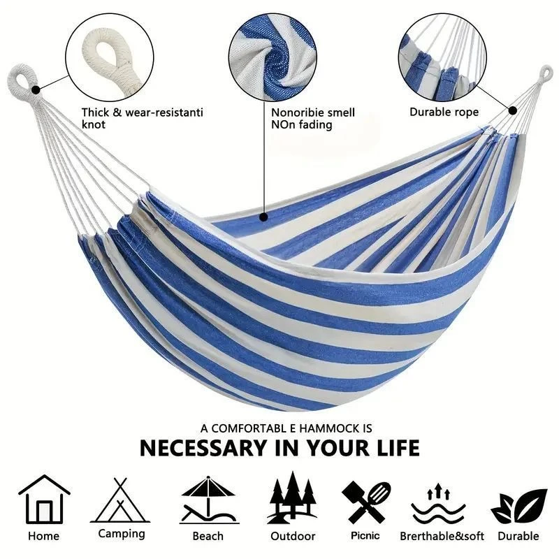 Bed Outdoor Camping - Canvas hangmat zonder houten stokken, voor