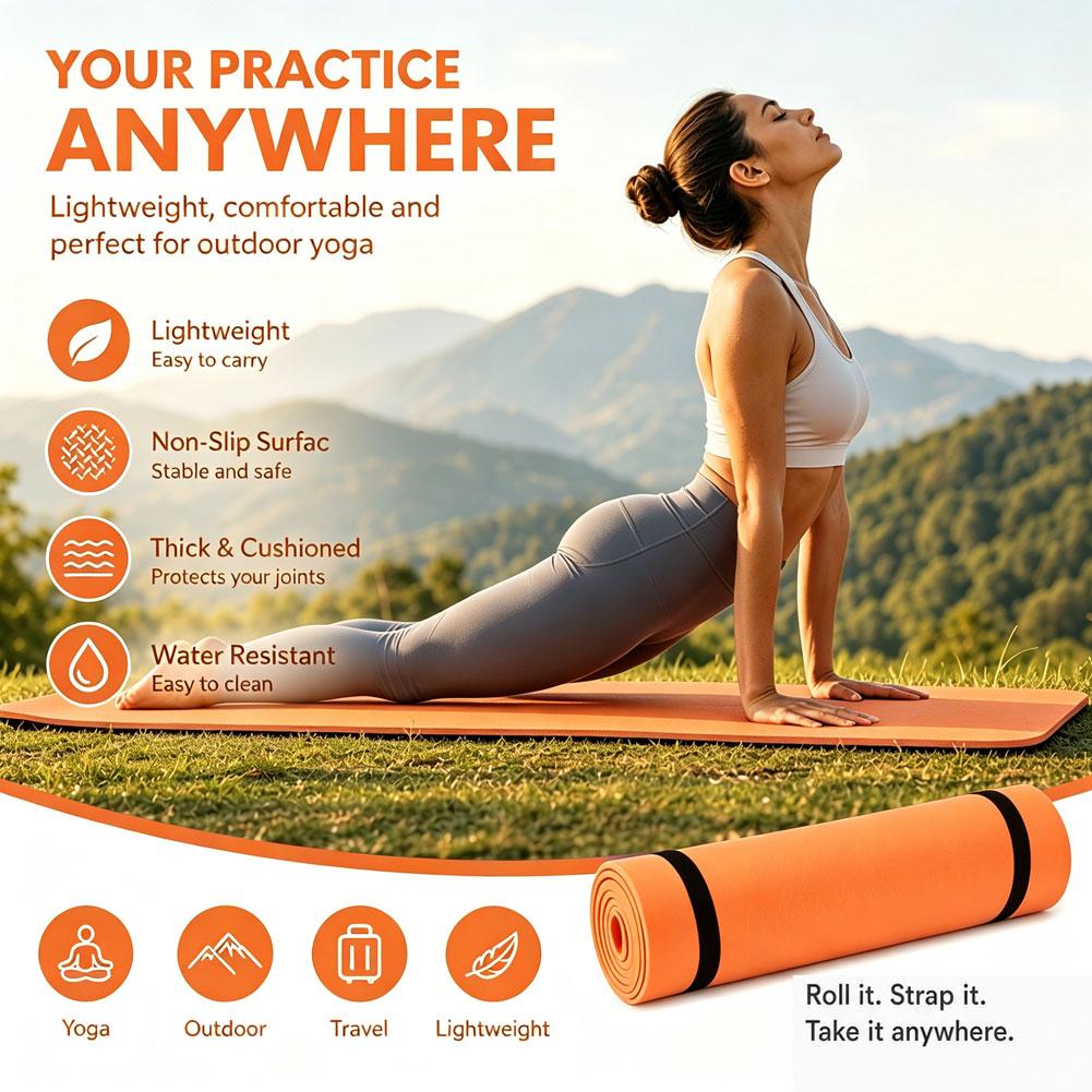 Outdoor Camping Rugs - Antislip EVA yogamat, lichtgewicht, waterdicht, draagbaar,