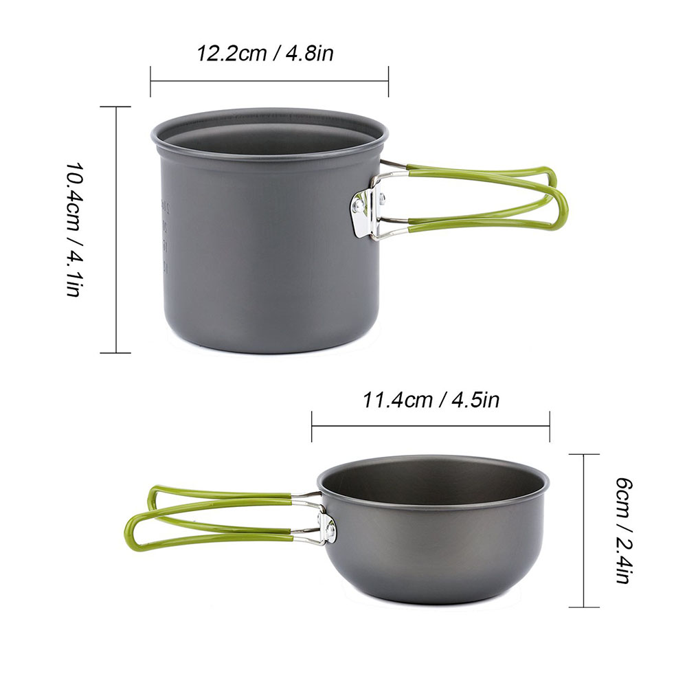 Ultralichte campingpotten pann - Outdoor Camping Dining Set recensie en prijs