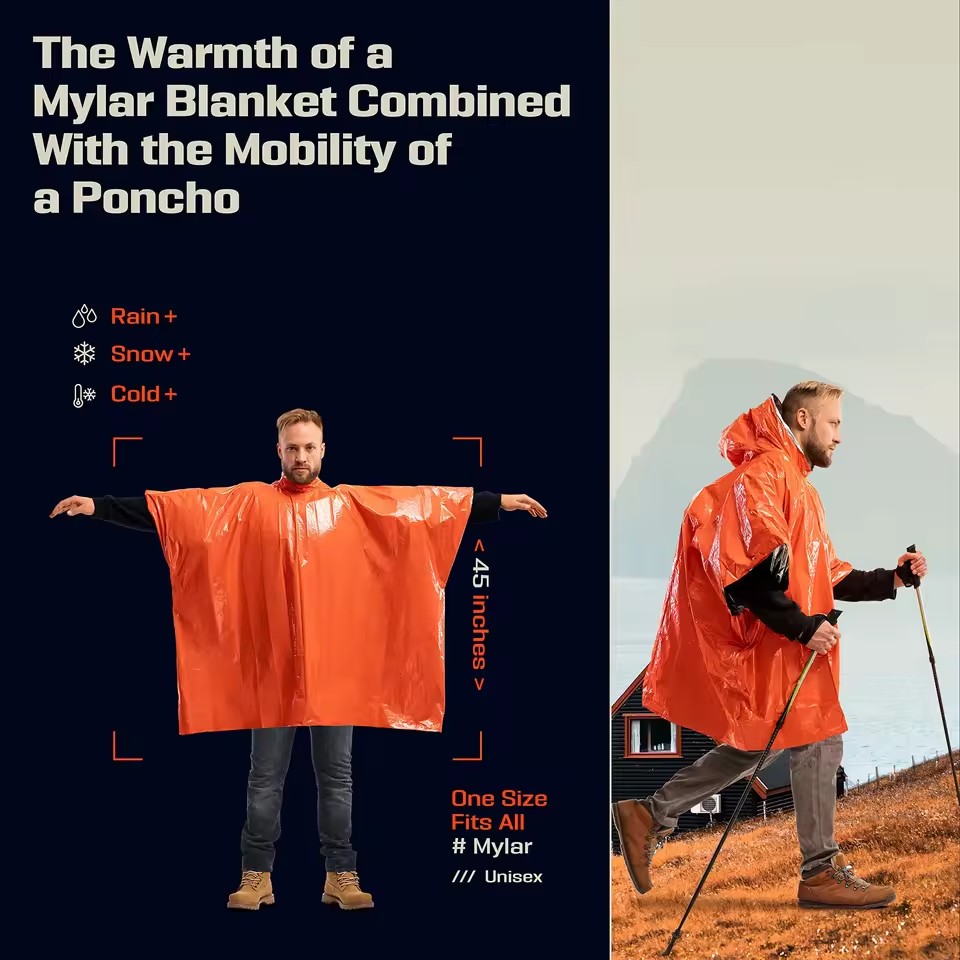 1 stuk/2 stuks noodponcho, the - Camping Rain Poncho recensie en prijs