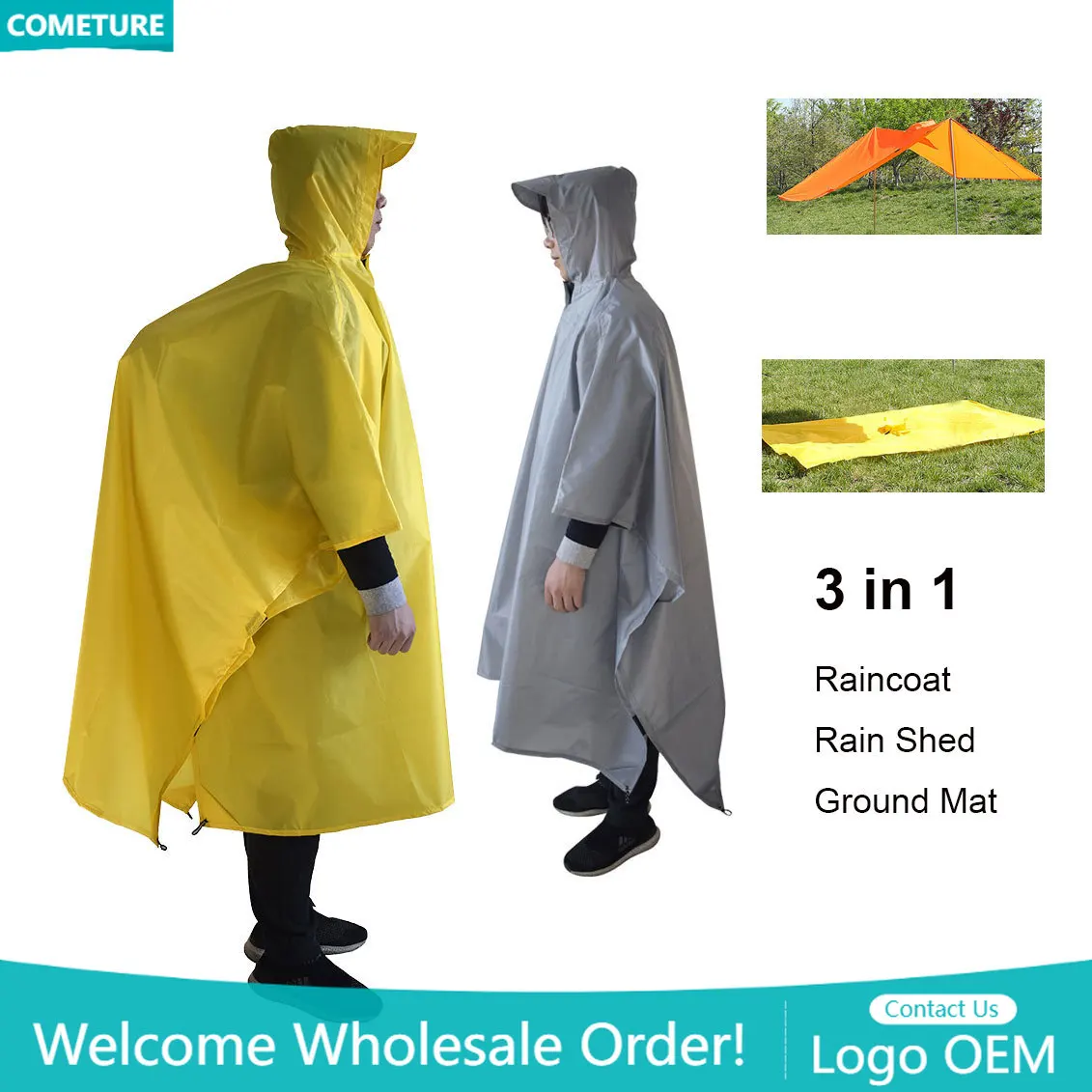 Regenjas 3-in-1 wandelponcho W - Camping Rain Poncho recensie en prijs