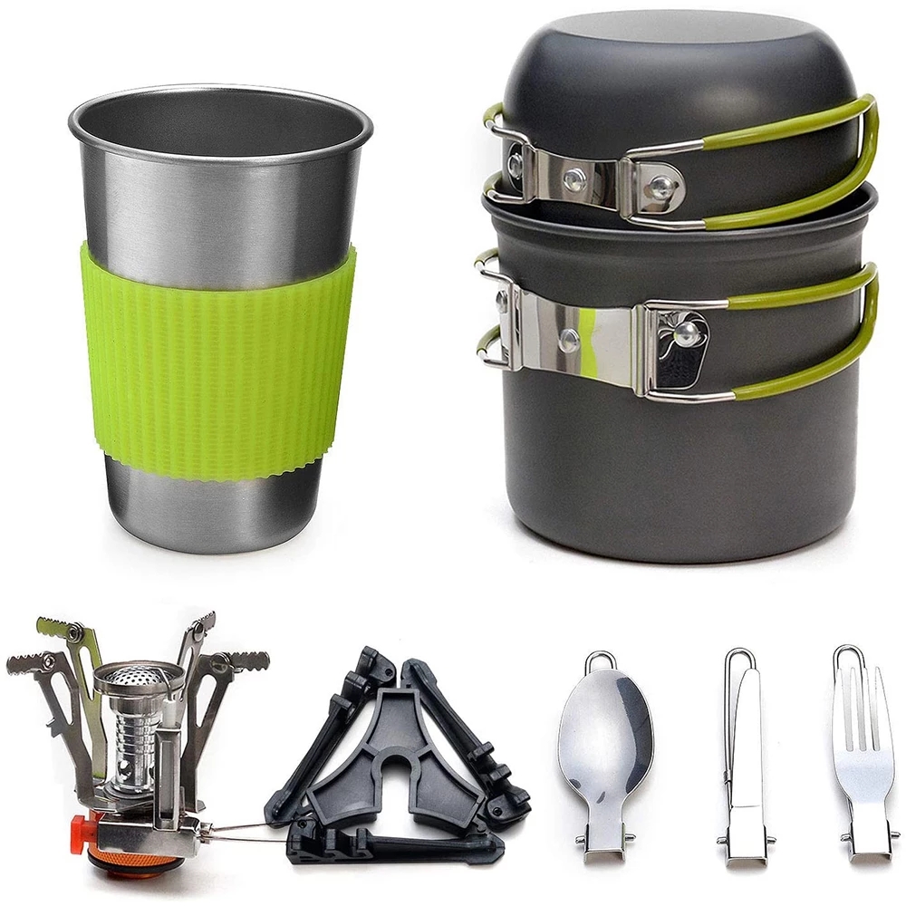 Campingpannenset met fornuis O - Outdoor Camping Dining Set recensie en prijs