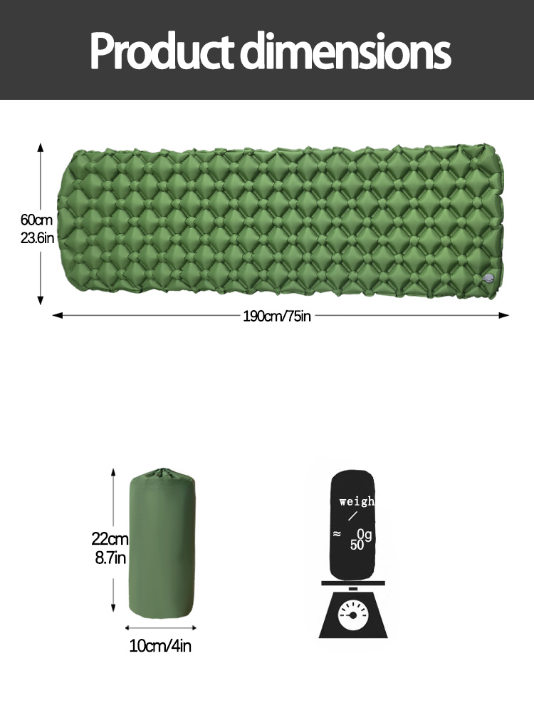 Opblaasbaar campingmatras in t - Bed Outdoor Camping recensie en prijs
